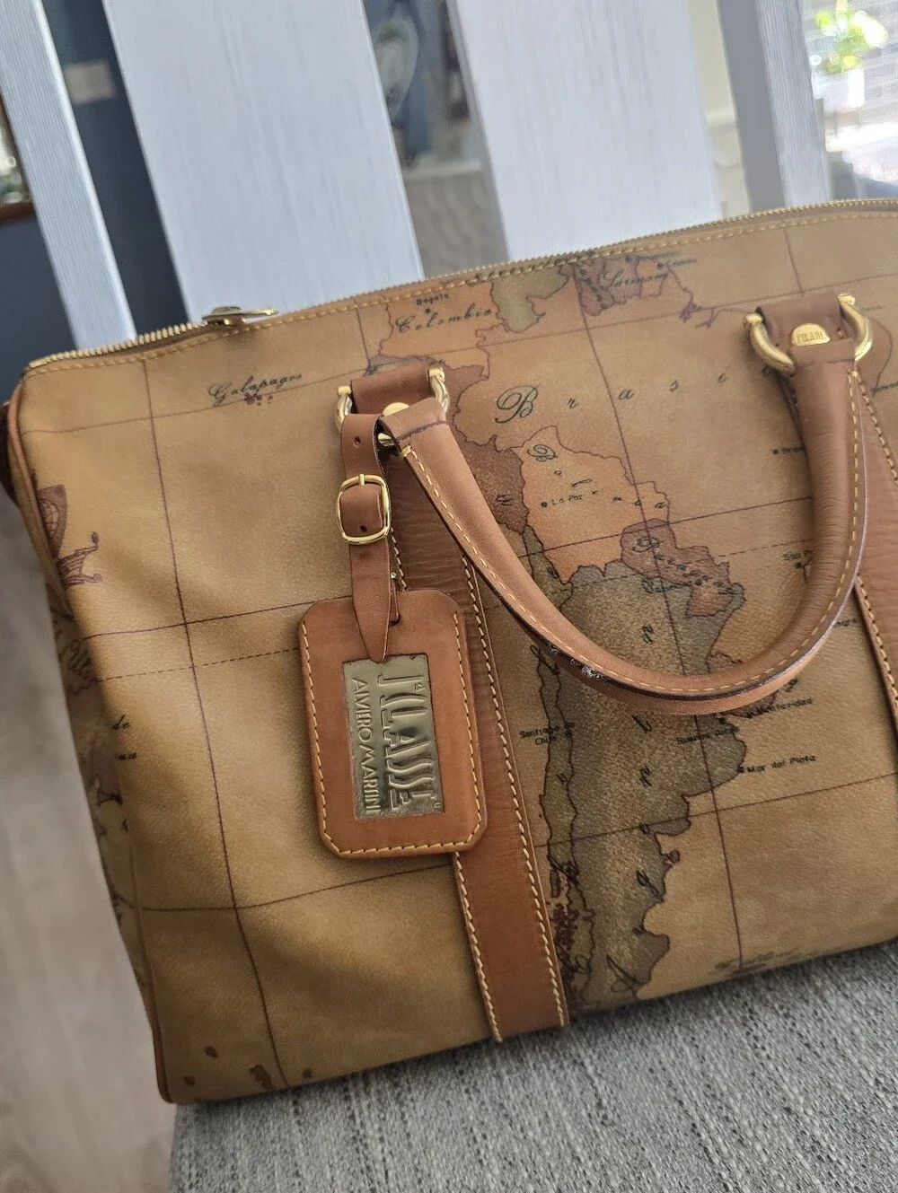 Authentic Alviero Martini Satchel Handbag